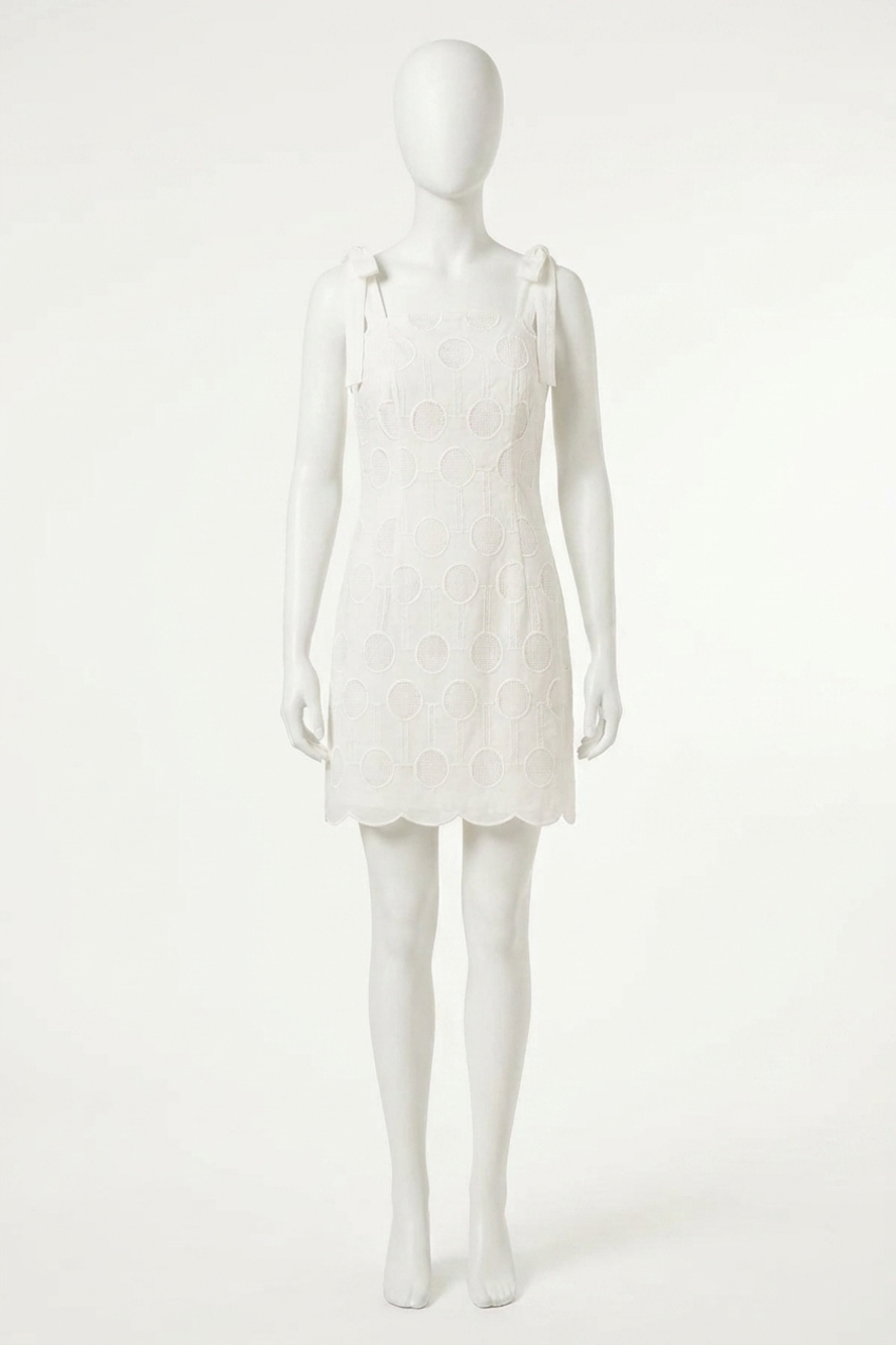 NEW TRINA TURK pyle sleeveless dress in white